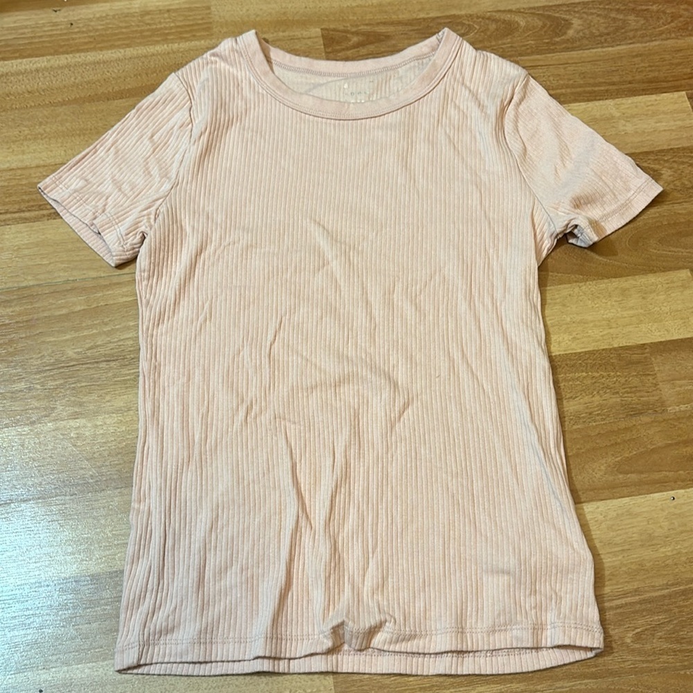 A NEW DAY light pink short sleeve shirt